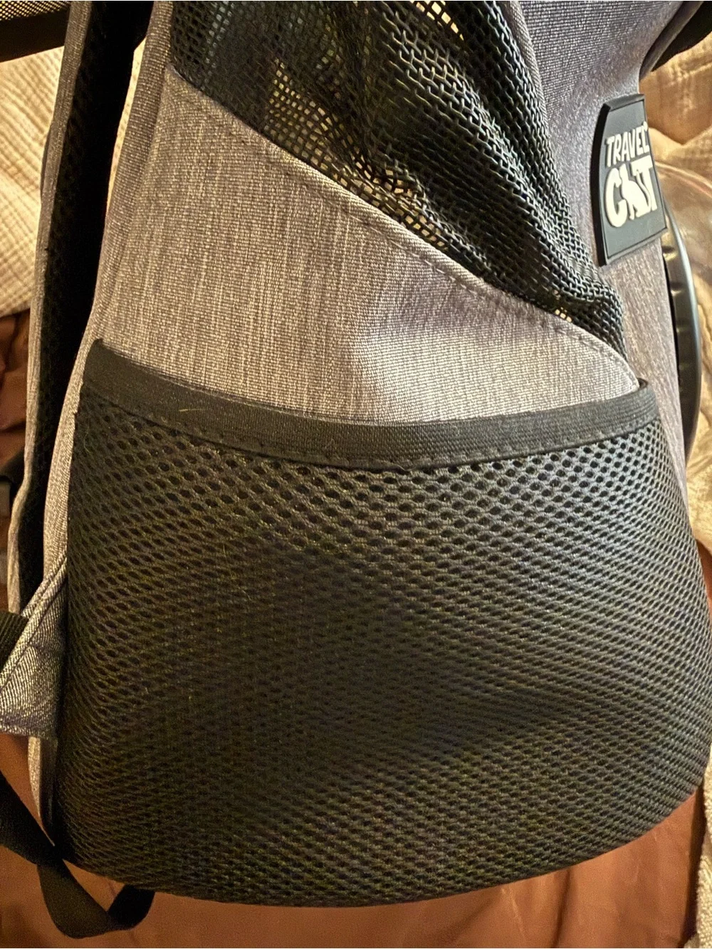 Gray Bubble-Window Cat Backpack Carrier